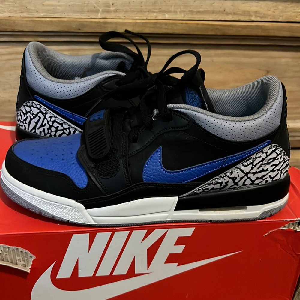 Jordan Men Sneakers Black Blue Gray Elephant Print